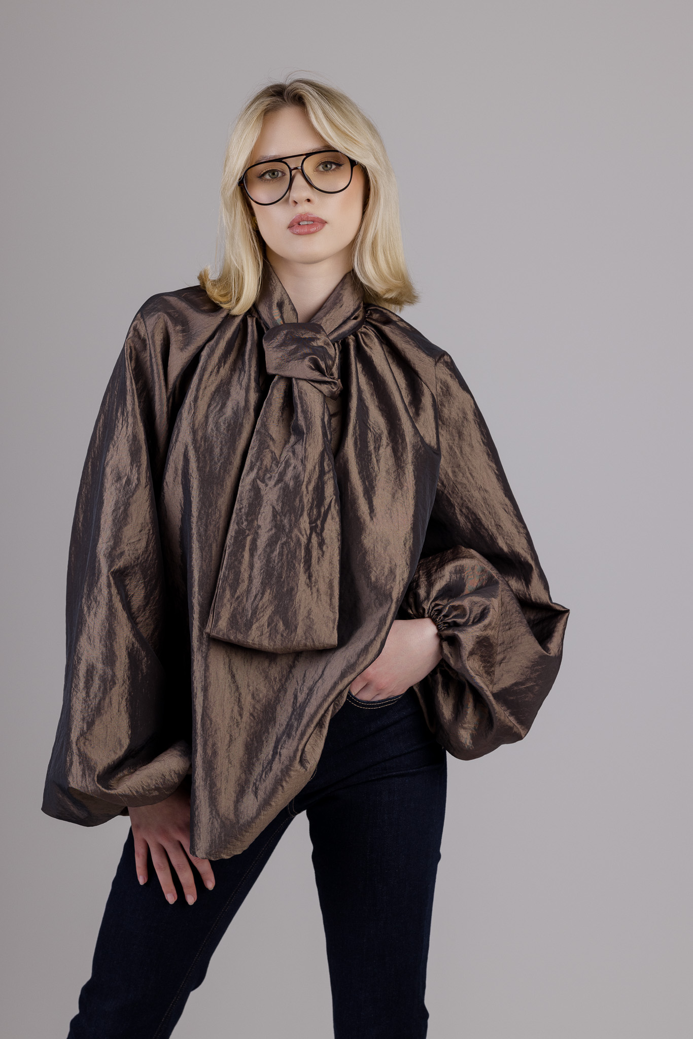 Ruda taftos palaidinė „POISE“ - Image 3