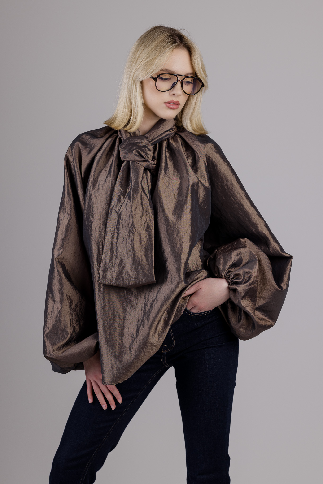 Ruda taftos palaidinė „POISE“ - Image 6