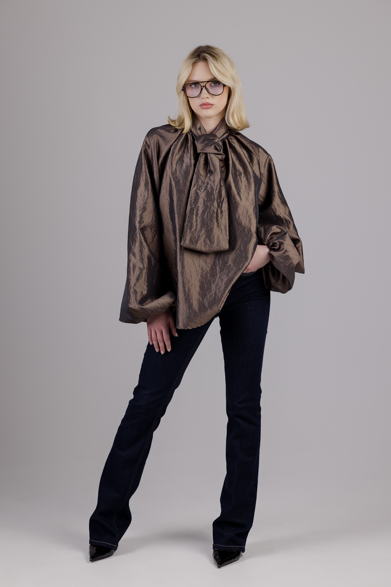 Ruda taftos palaidinė „POISE“ - Image 8