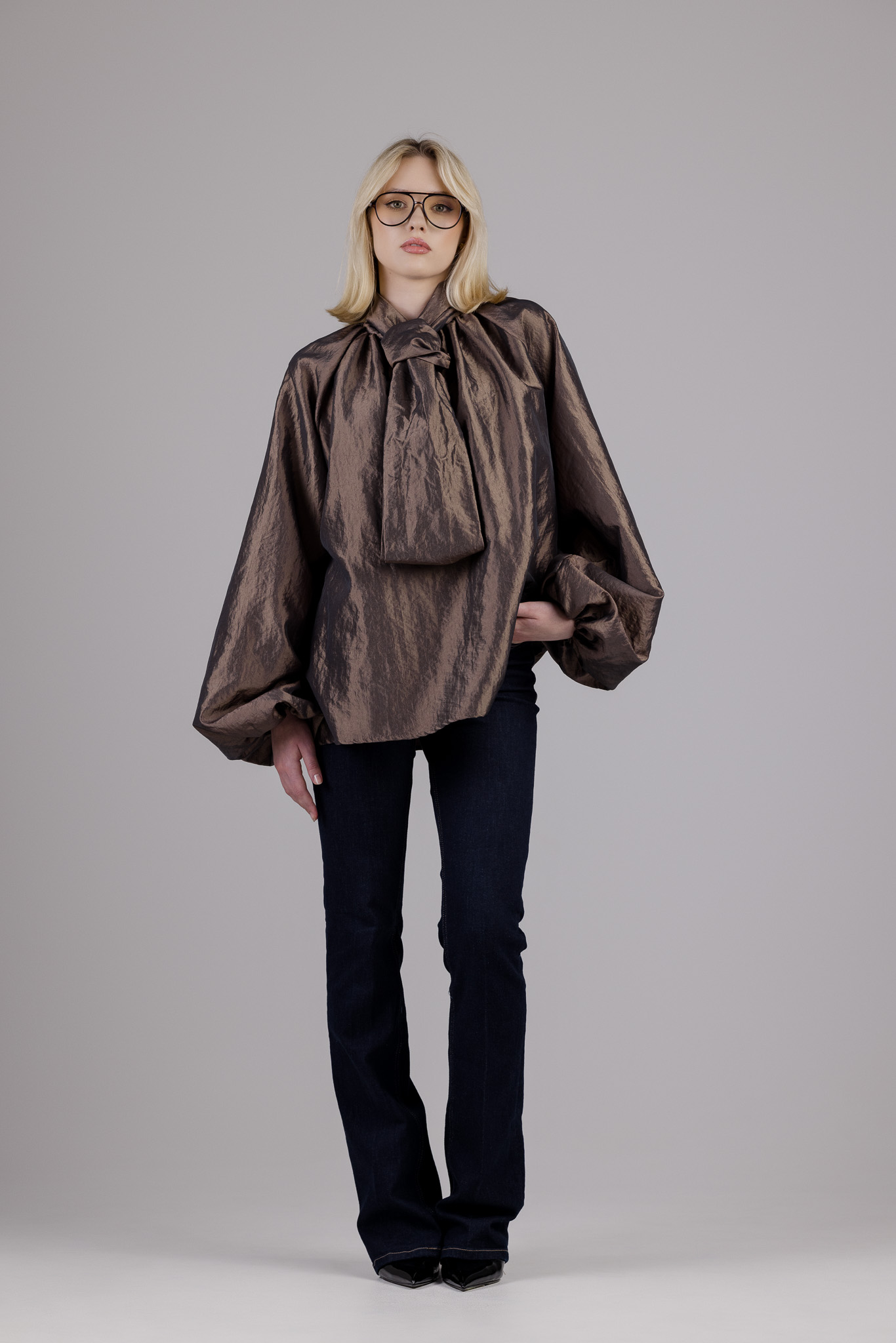 Ruda taftos palaidinė „POISE“ - Image 4