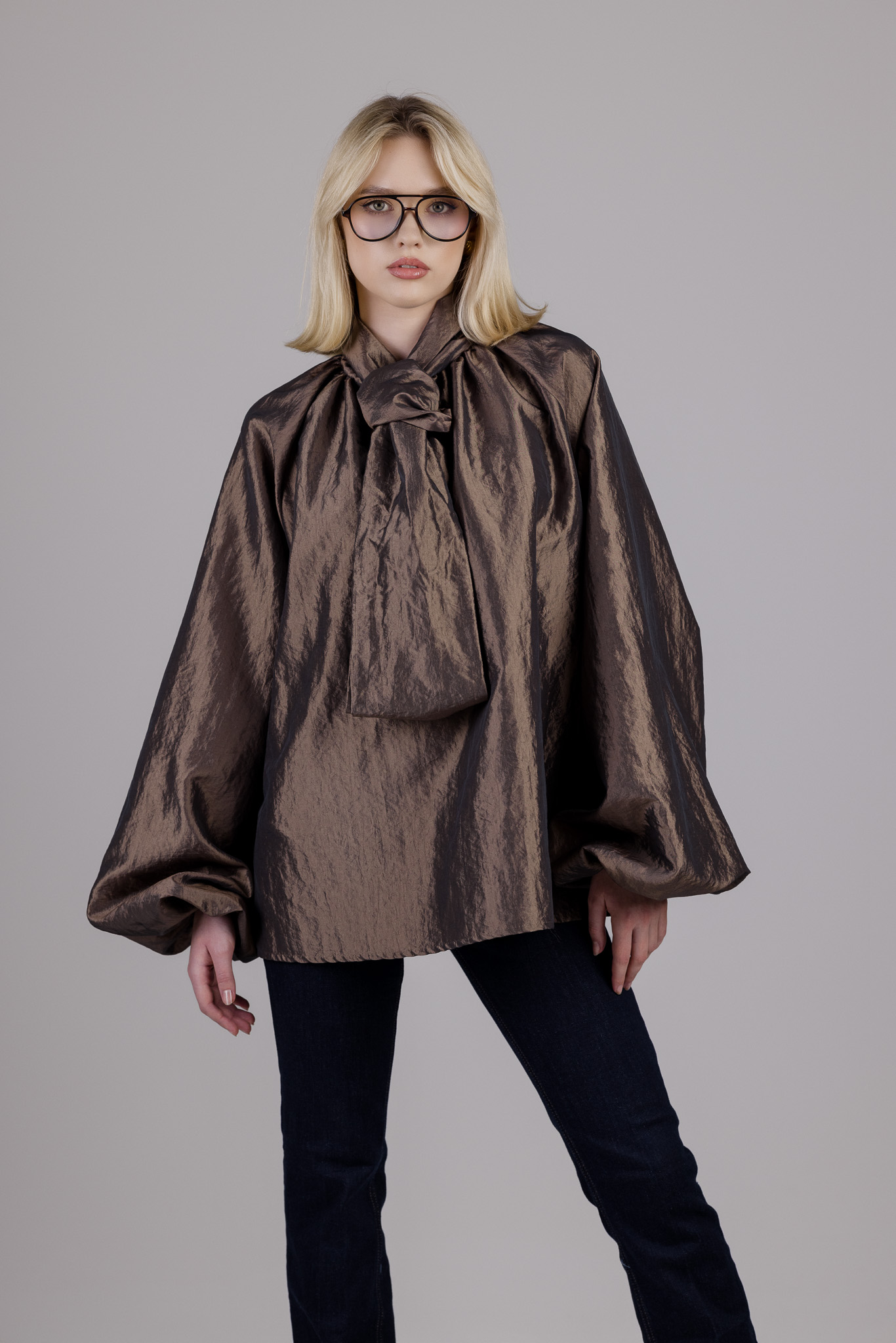 Ruda taftos palaidinė „POISE“ - Image 5