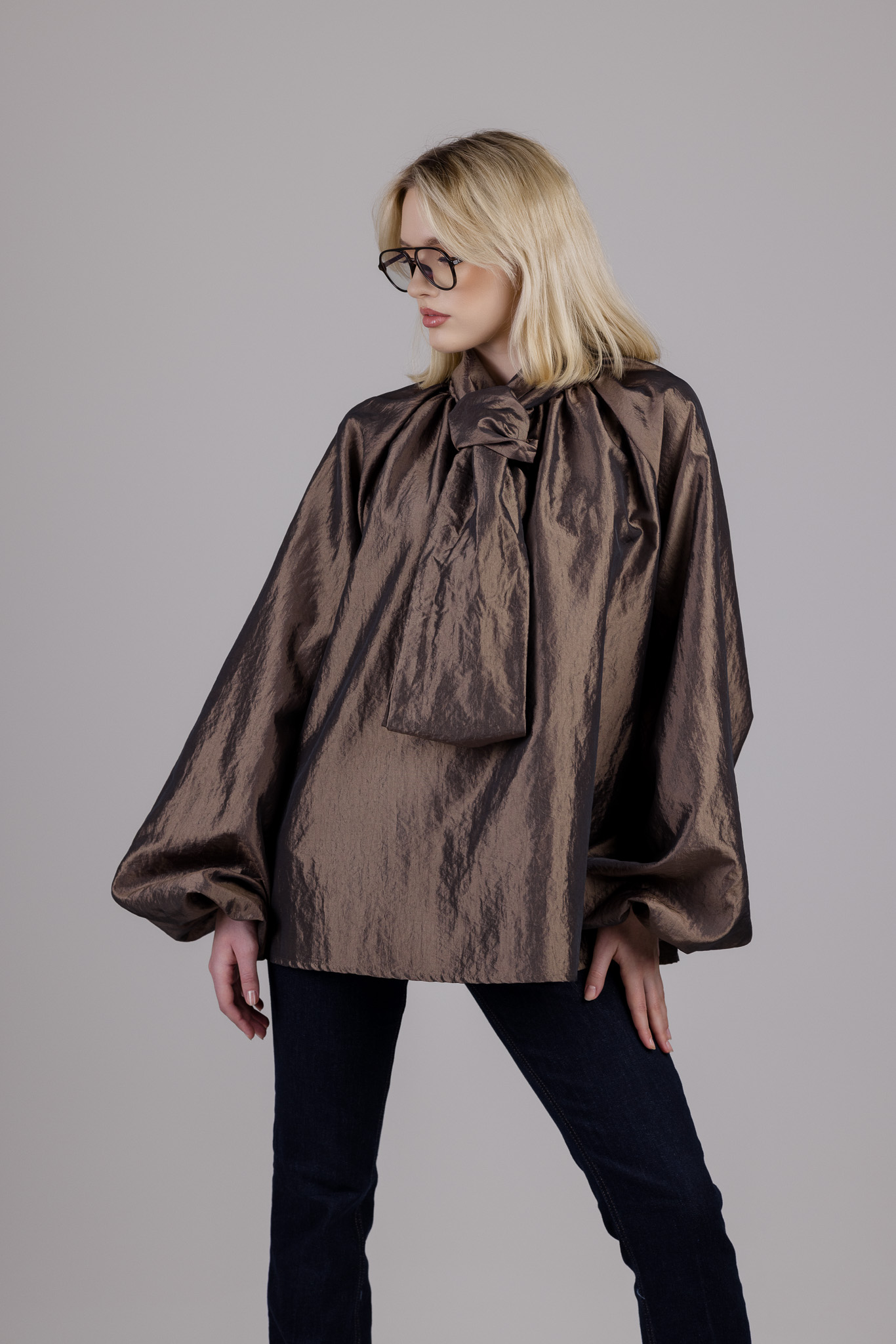 Ruda taftos palaidinė „POISE“ - Image 9