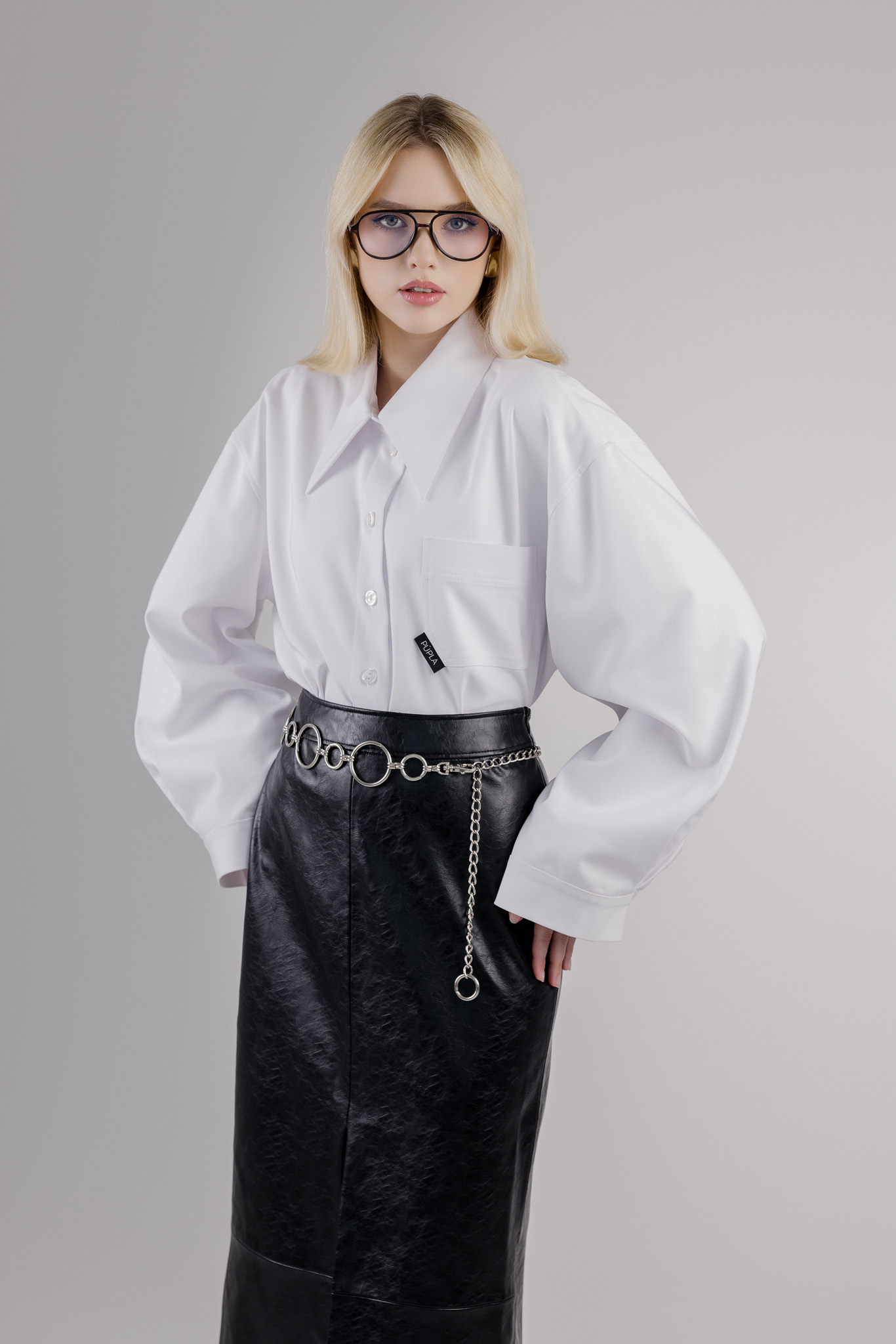 Balti marškiniai „LAYR“ - Image 3