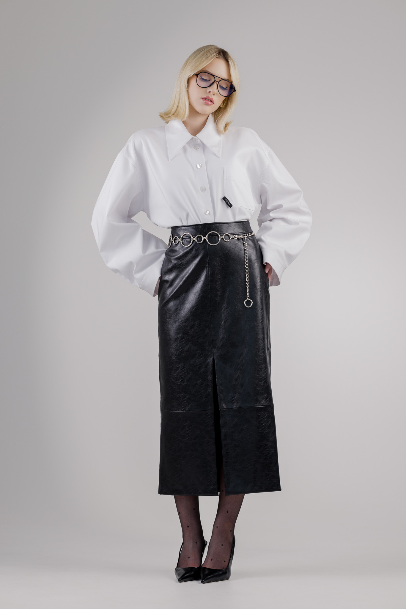 Balti marškiniai „LAYR“ - Image 4