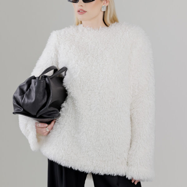 Baltas megztinis „CLOUD“