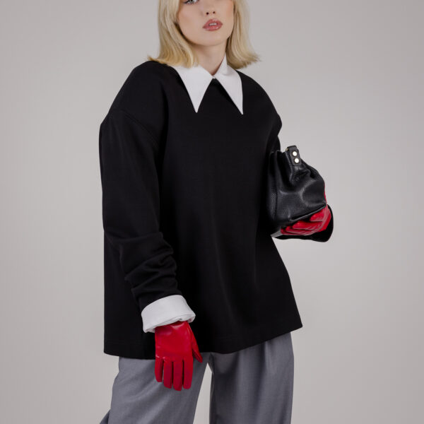 Juodas džemperis „GROUND“