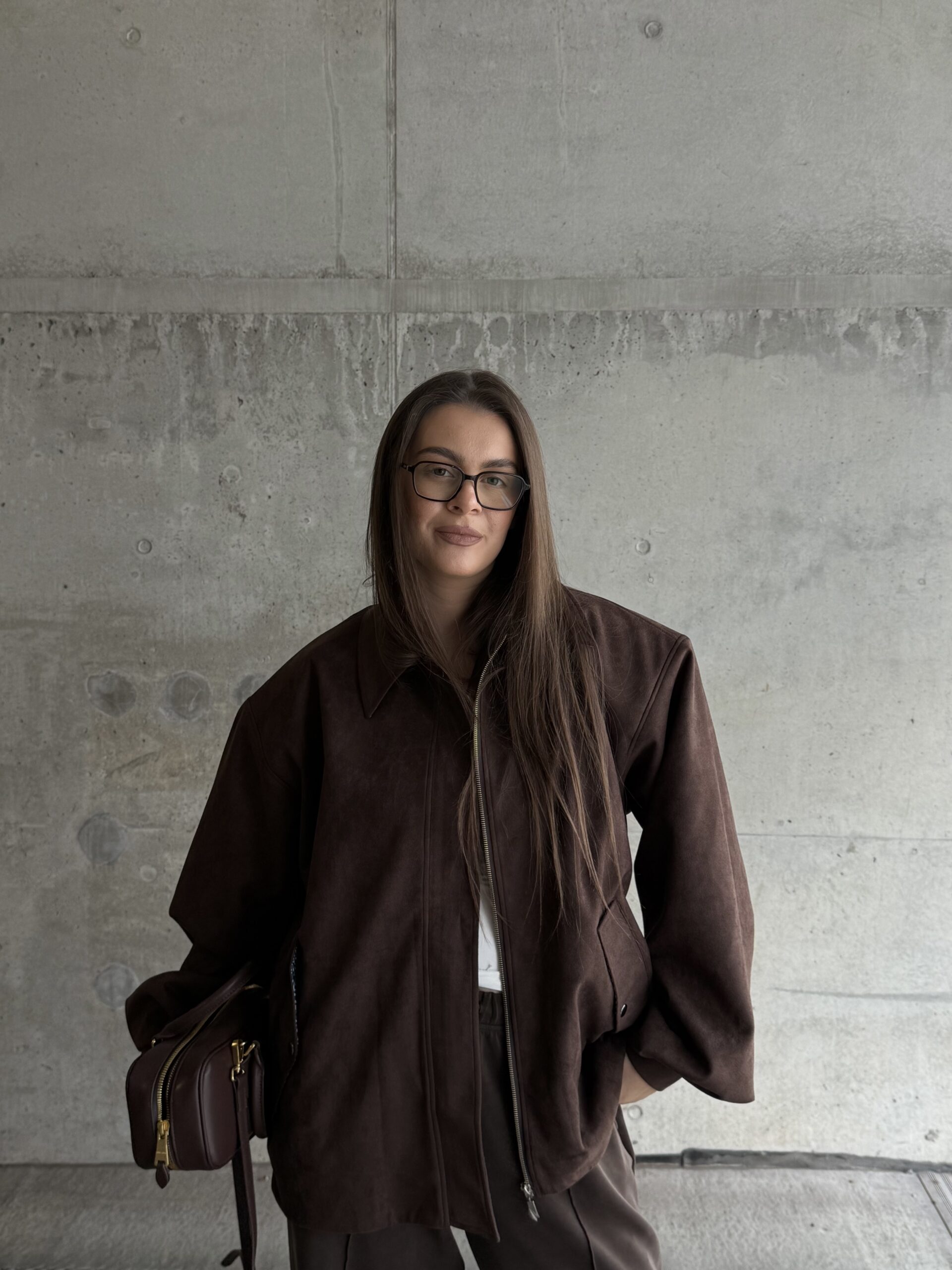 Tamsiai rudas švarkas „VINTAGE“ - Image 13