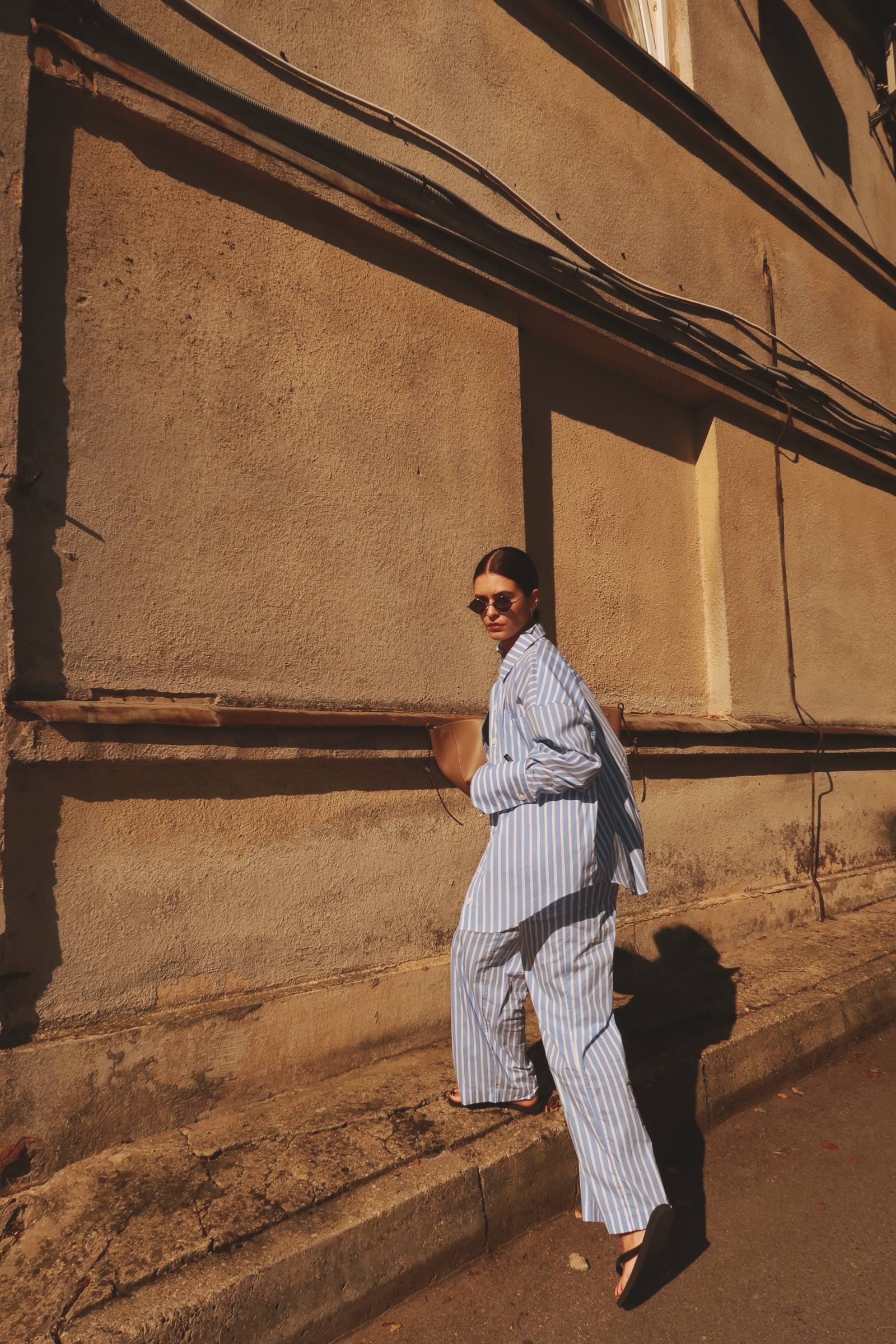 Žydros dryžuotos kelnės - Image 11