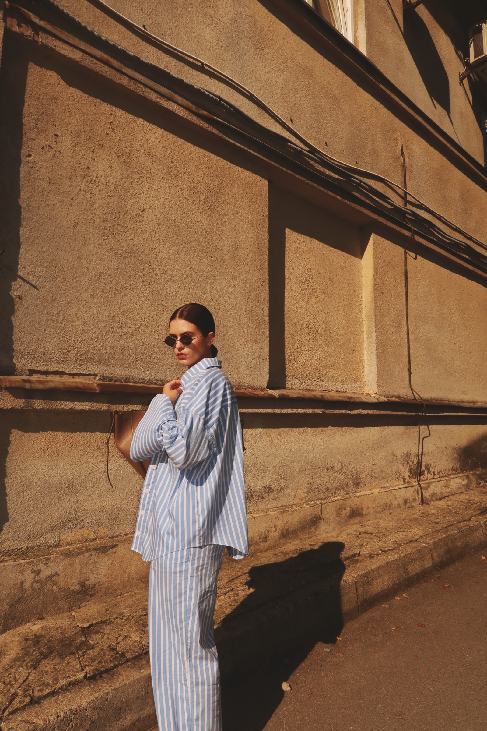 Žydros dryžuotos kelnės - Image 12