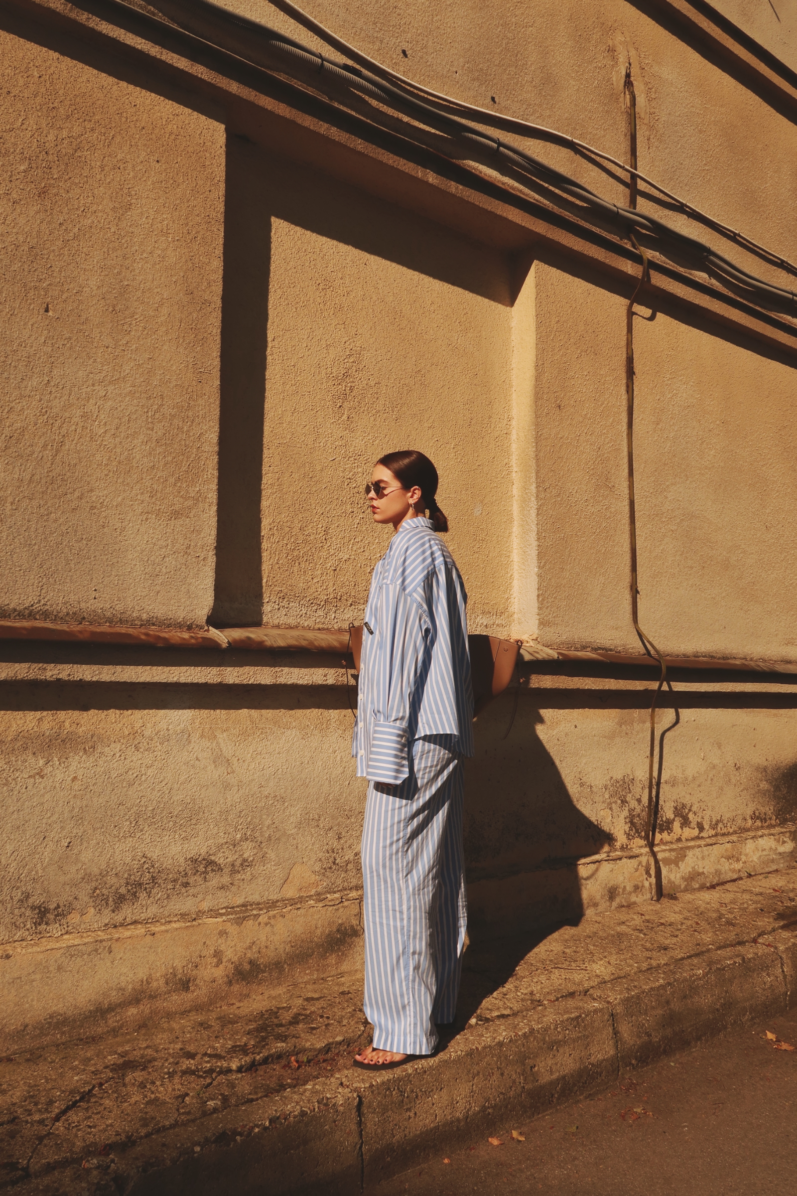 Žydros dryžuotos kelnės - Image 10