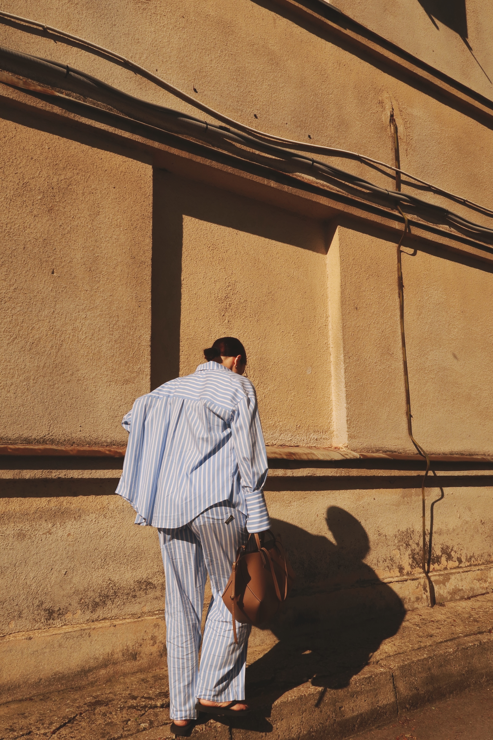 Žydros dryžuotos kelnės - Image 5