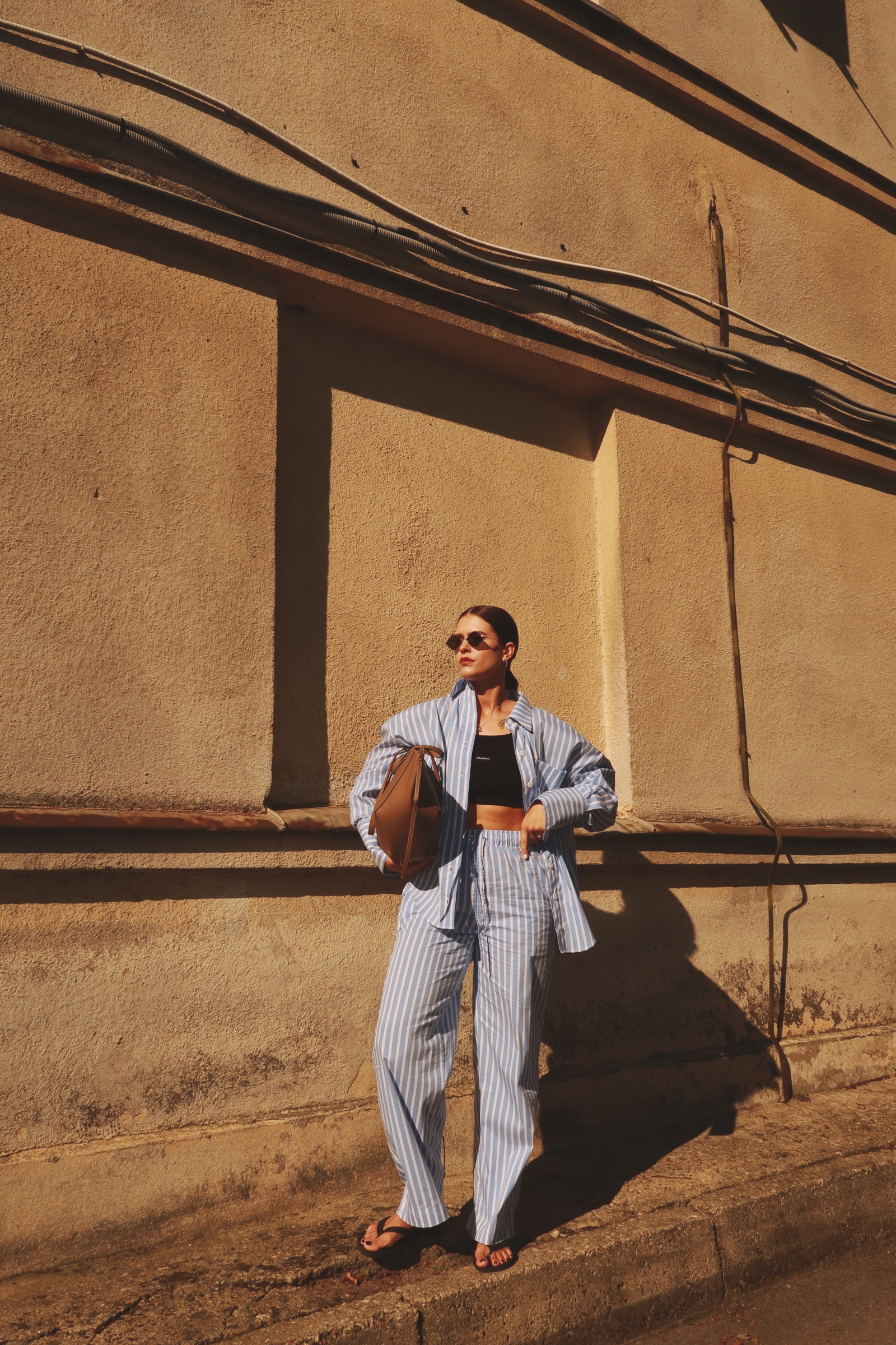 Žydros dryžuotos kelnės - Image 8