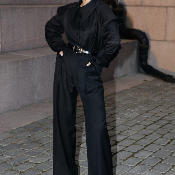 Juodos klasikinės kelnės „MONUMENTAL“