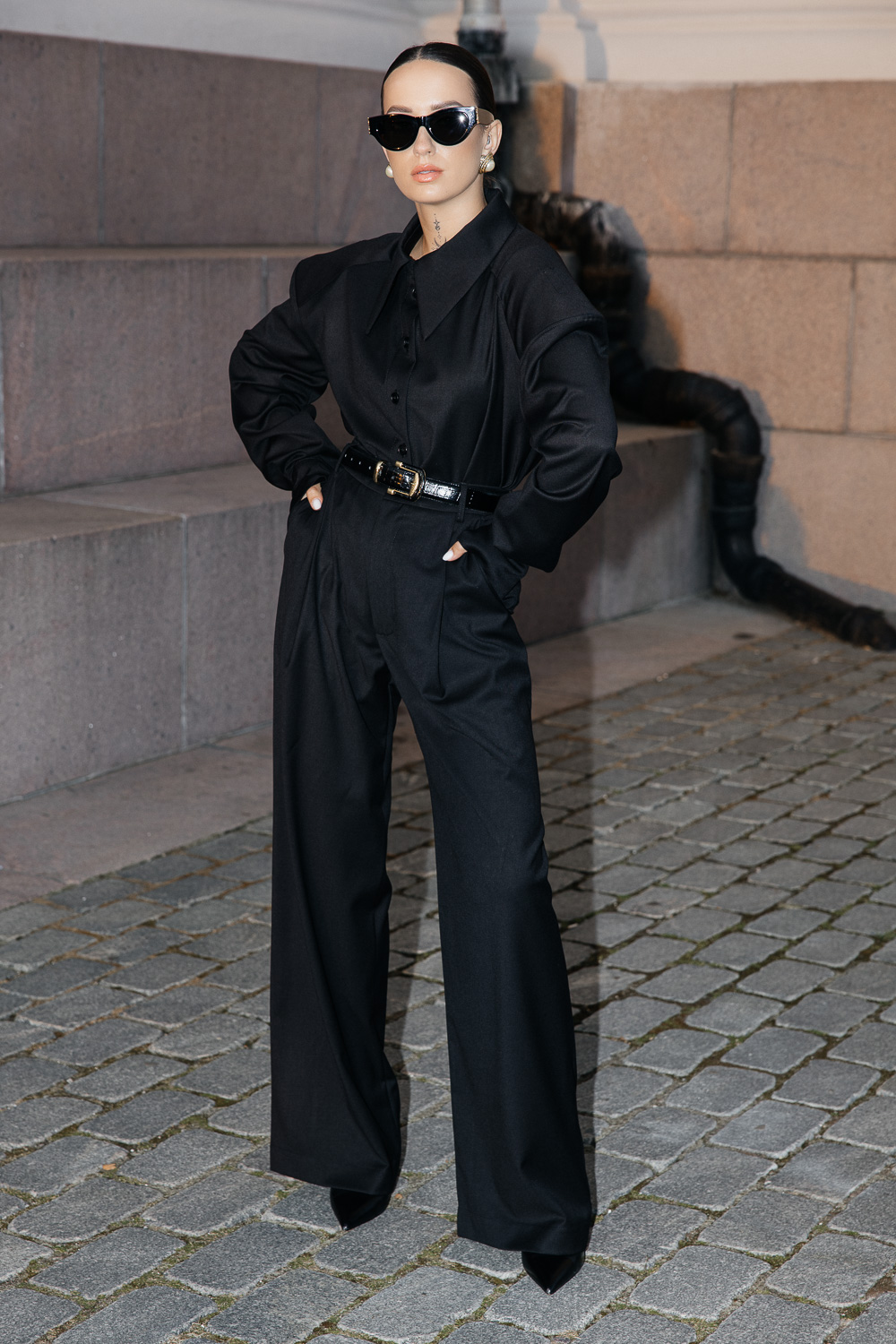 Juodos klasikinės kelnės „MONUMENTAL“