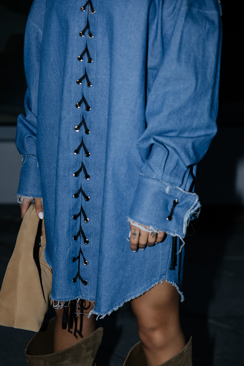 Mėlyni džinsiniai marškiniai „CORD“ - Image 3