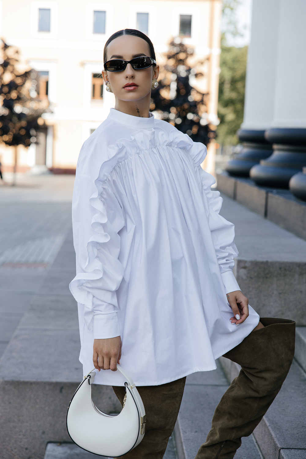 Balta suknelė „AURA“ - Image 3