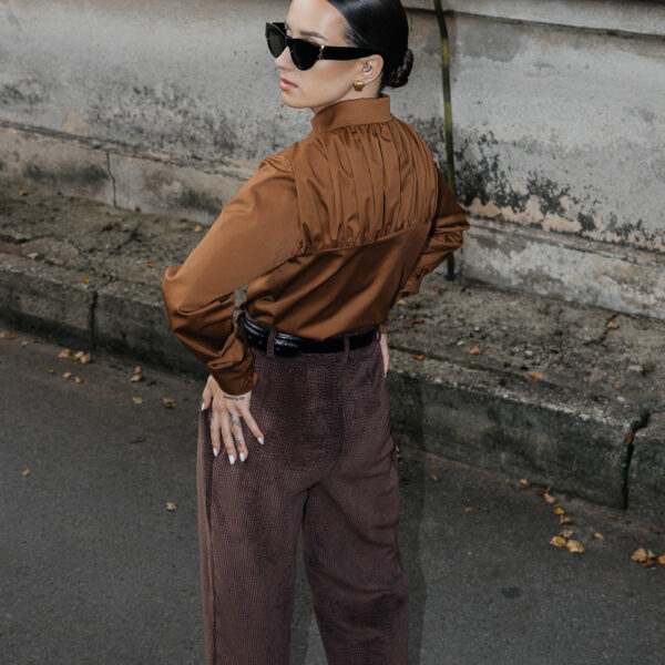 Rudi marškiniai „FRAME“