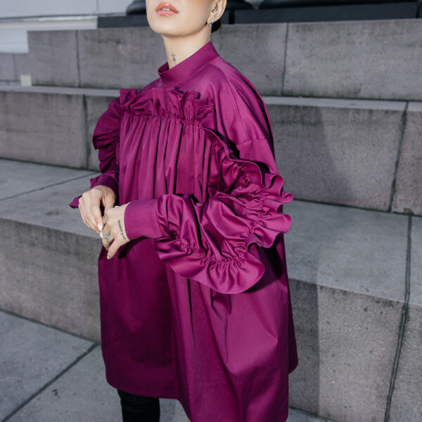 Slyvinė suknelė „AURA“