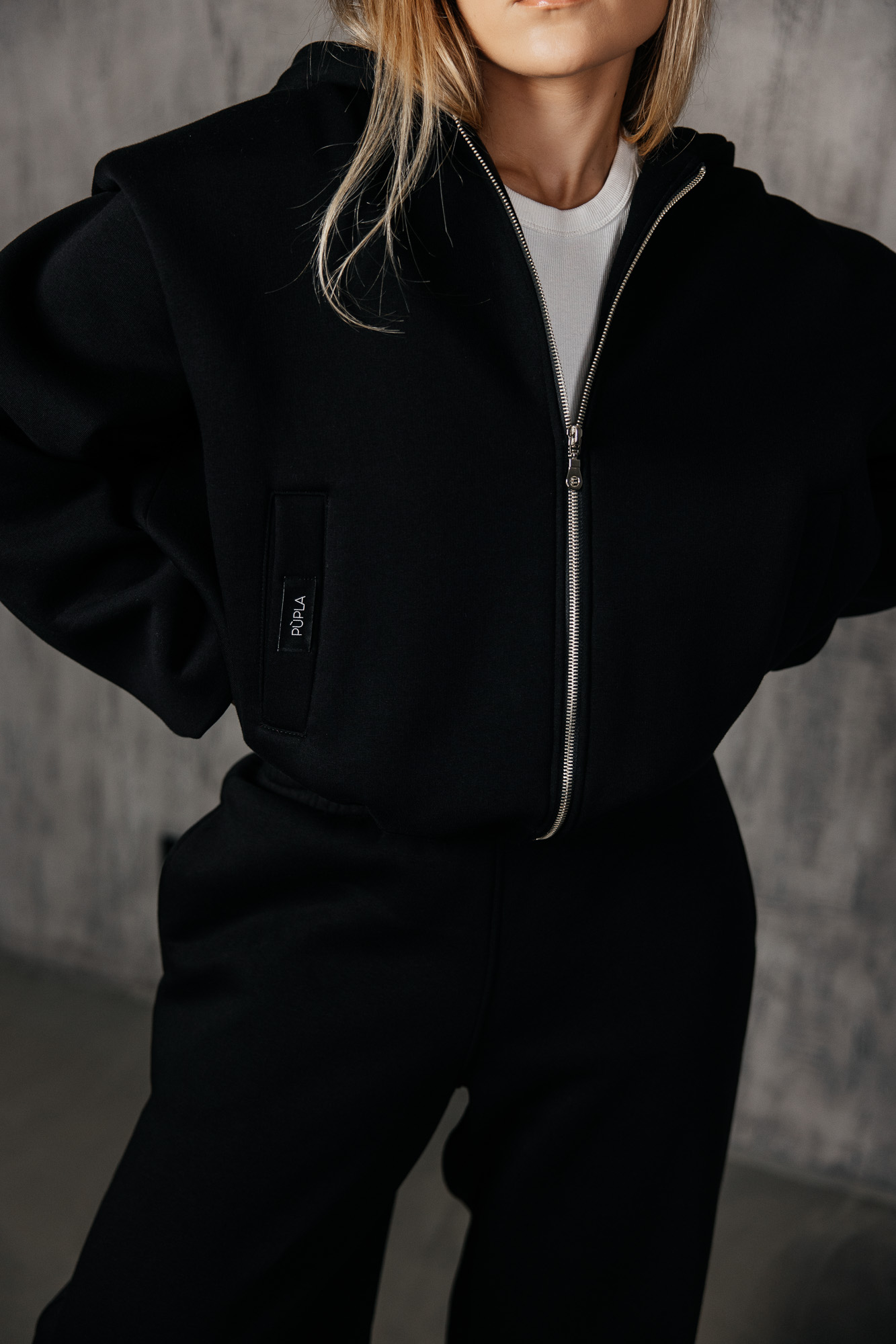 Juodos transformuojamos laisvalaikio kelnės „MASS“ - Image 6