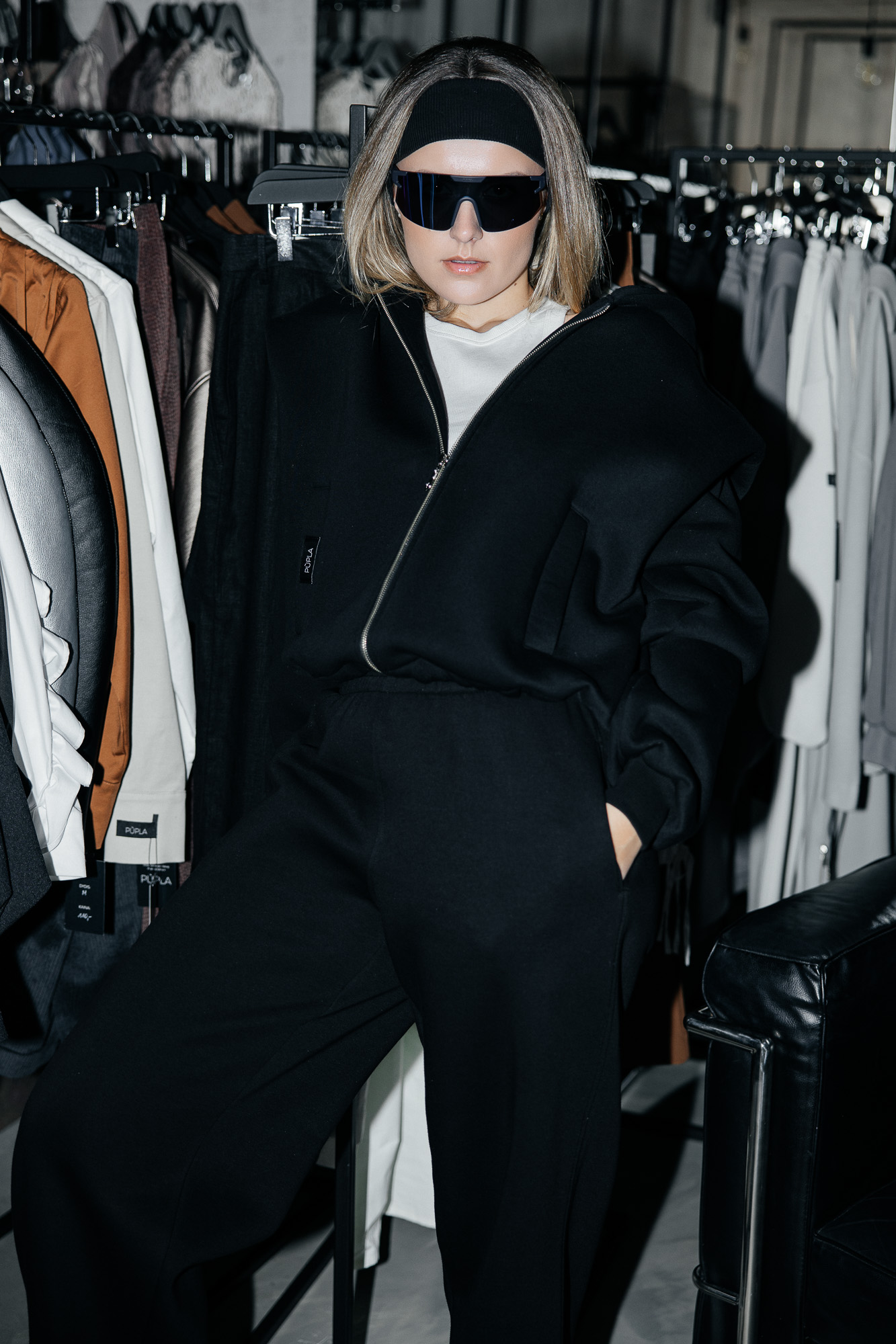 Juodos transformuojamos laisvalaikio kelnės „MASS“ - Image 8