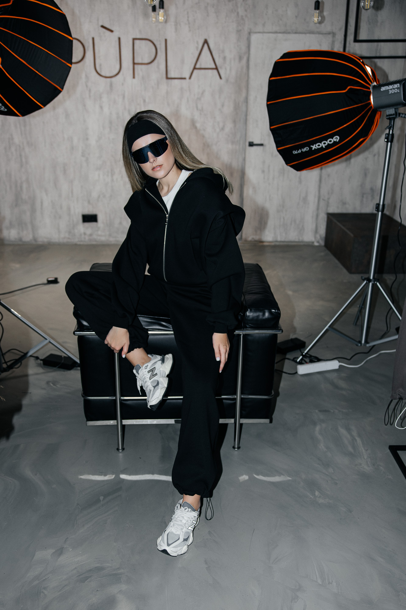 Juodos transformuojamos laisvalaikio kelnės „MASS“ - Image 9