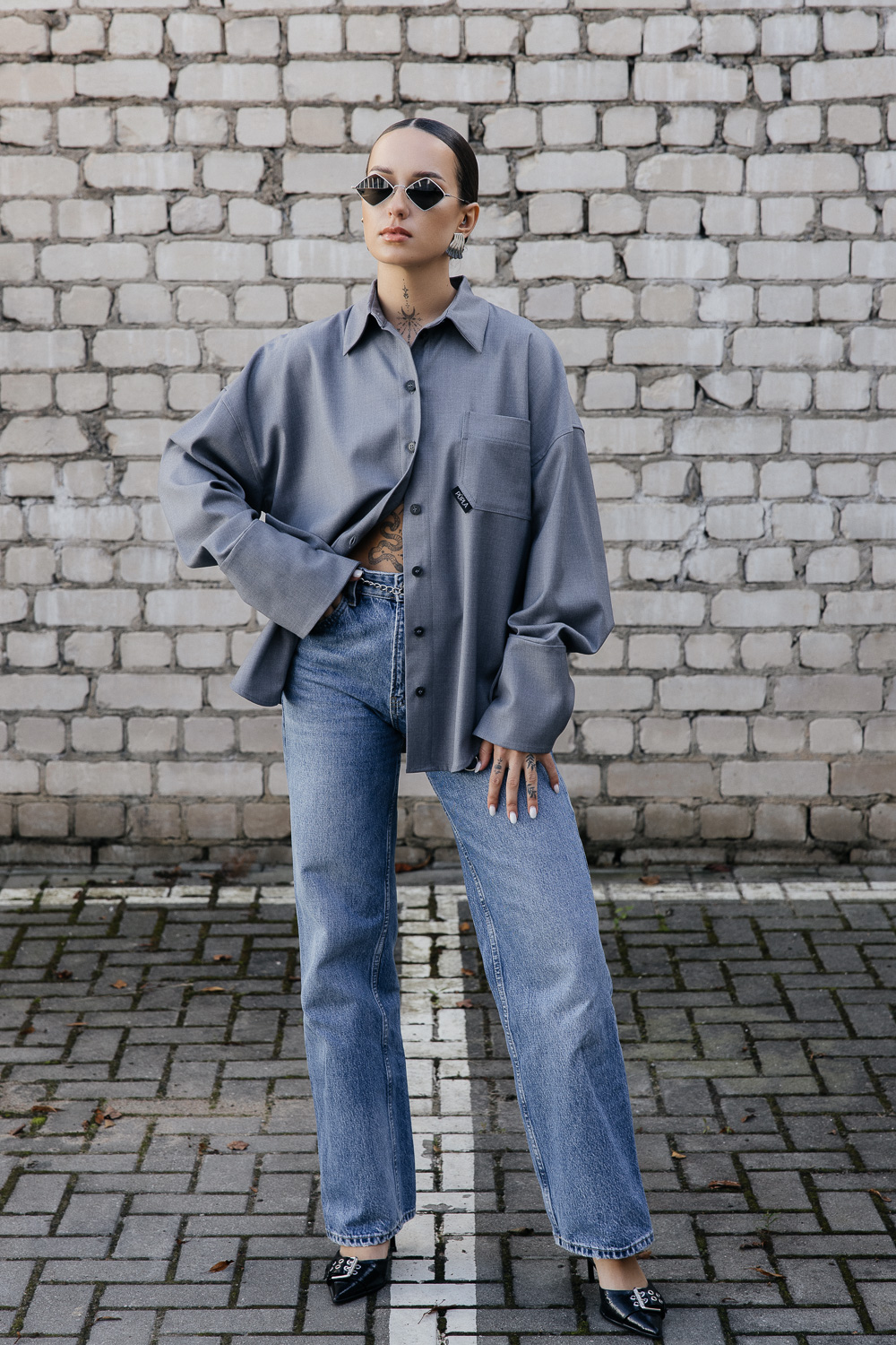 Pilki marškiniai „CORE“