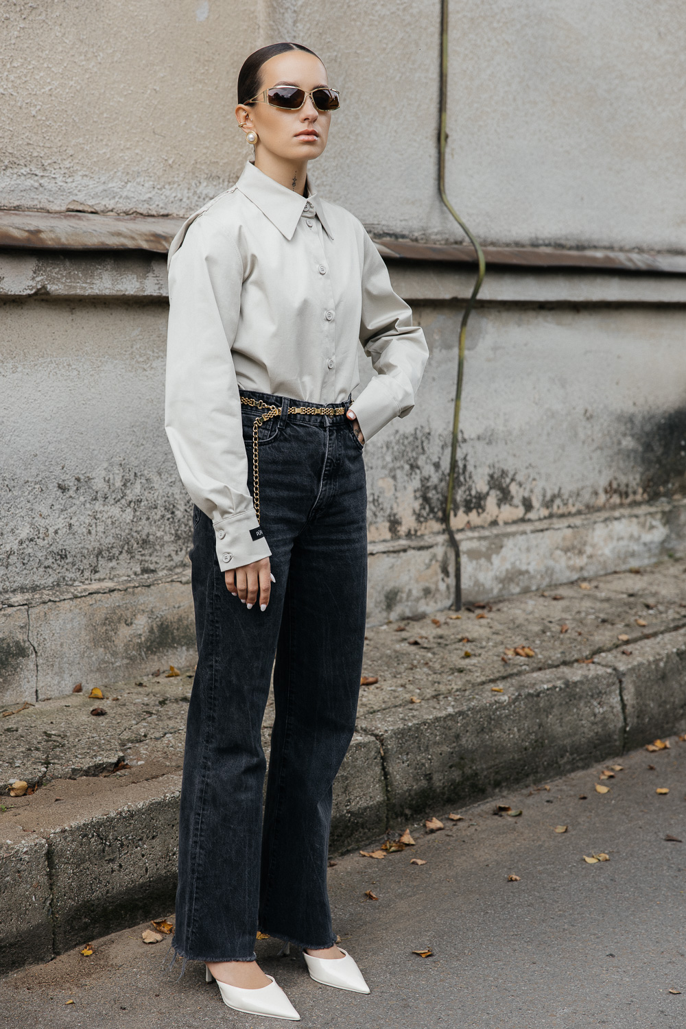 Kreminiai marškiniai „FRAME“ - Image 10