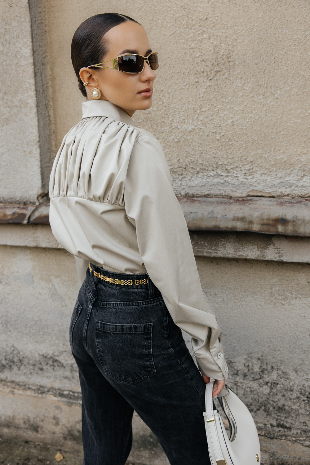 Kreminiai marškiniai „FRAME“ - Image 8