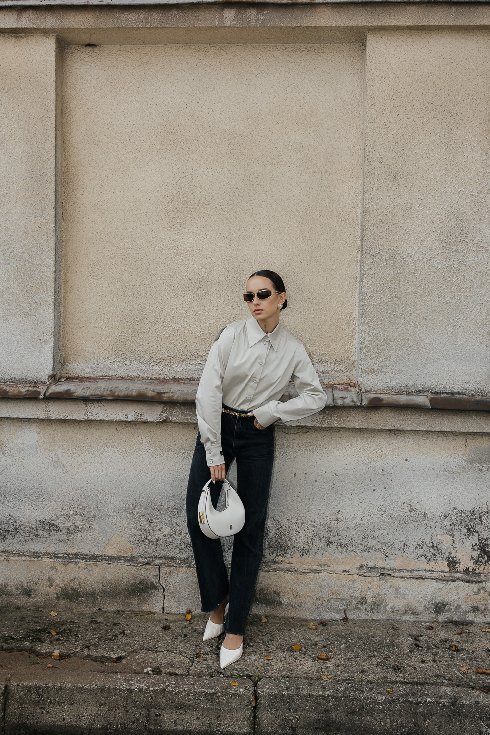 Kreminiai marškiniai „FRAME“ - Image 7