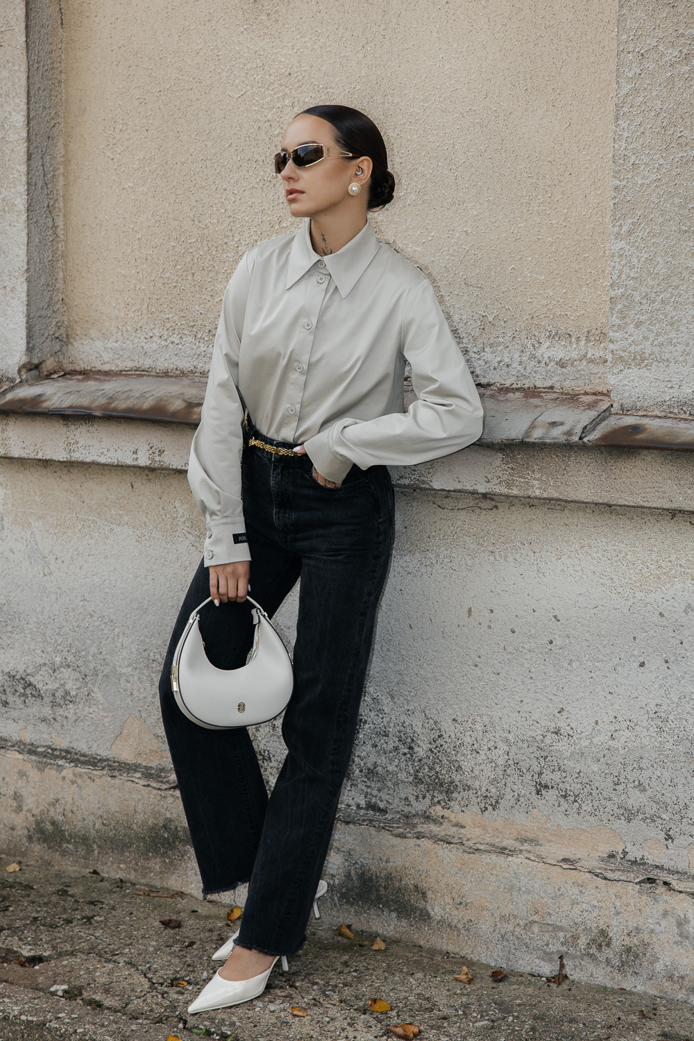 Kreminiai marškiniai „FRAME“ - Image 5