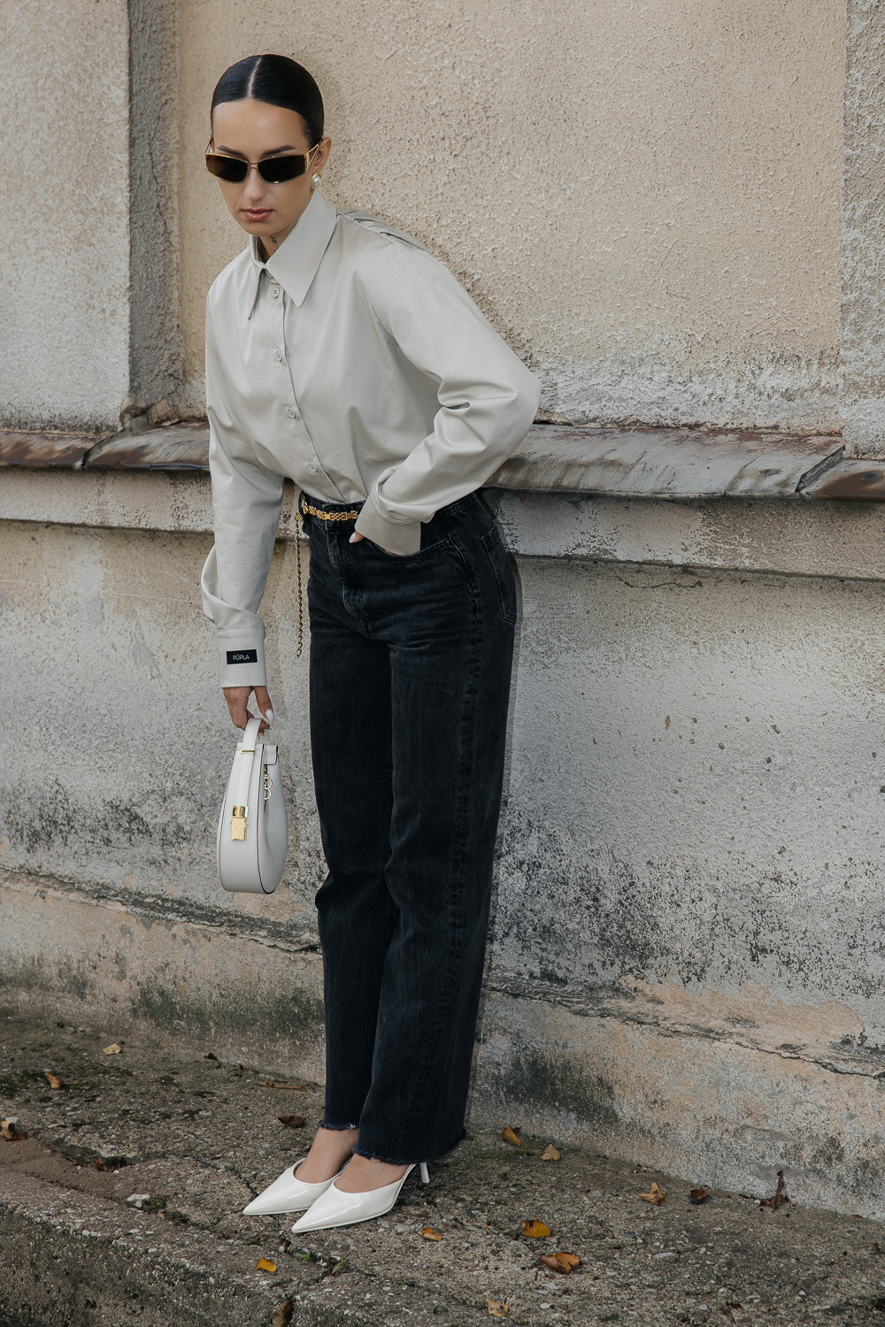 Kreminiai marškiniai „FRAME“ - Image 4