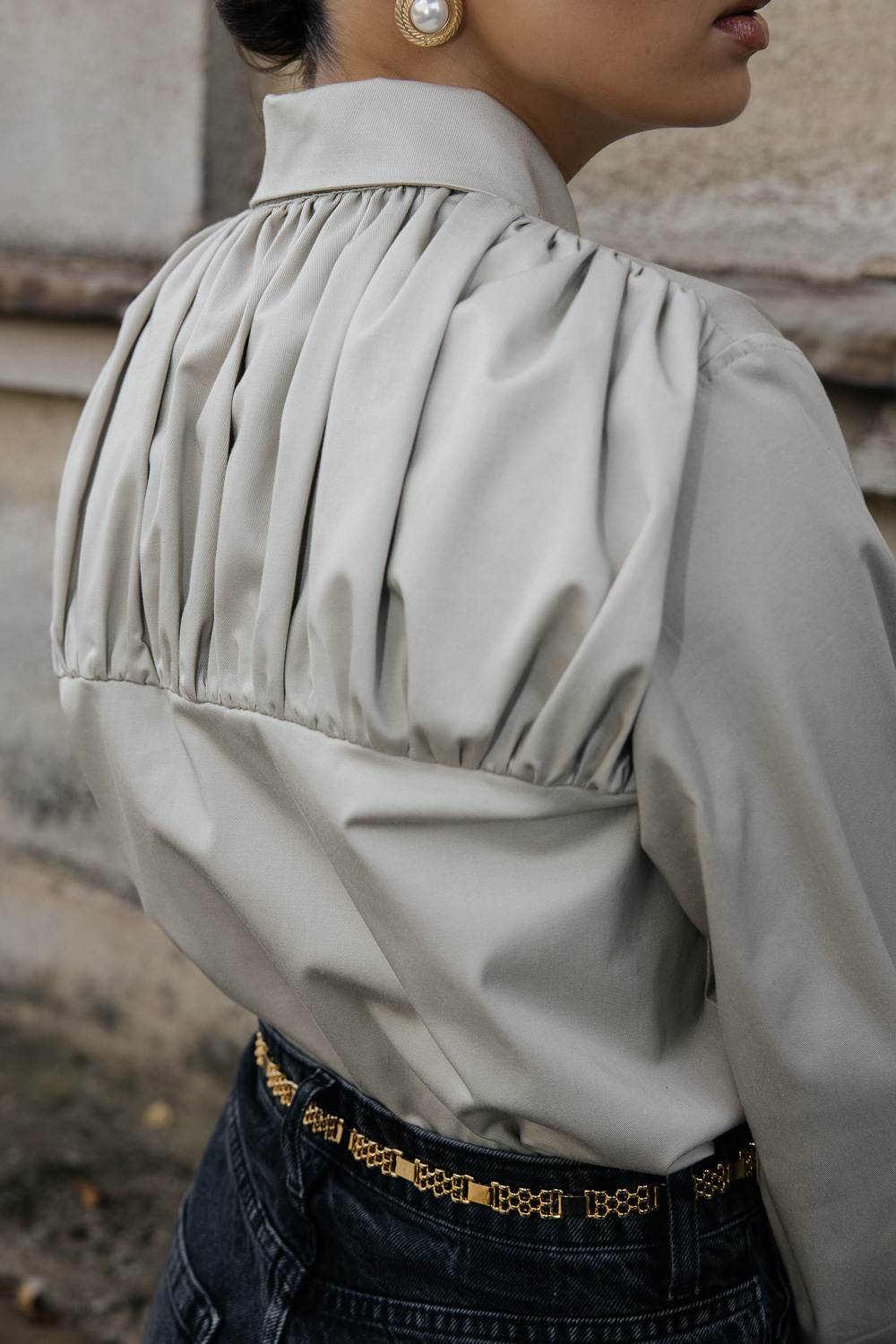 Kreminiai marškiniai „FRAME“ - Image 3