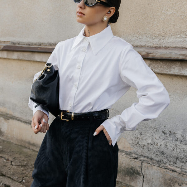 Balti marškiniai „FRAME“