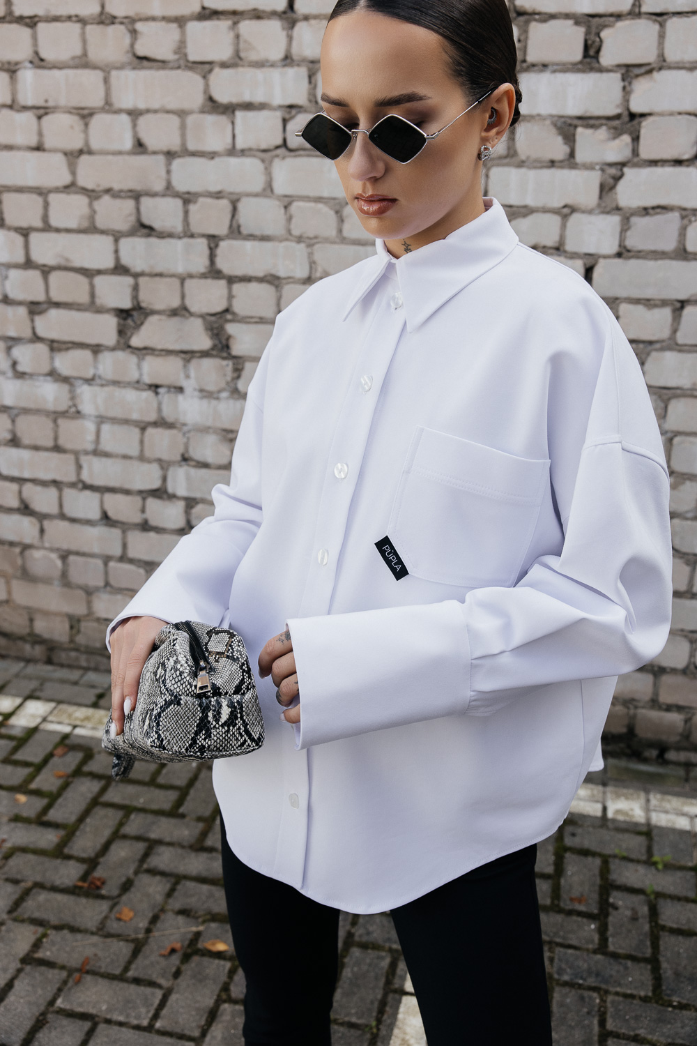 Balti marškiniai „BASE“ - Image 7