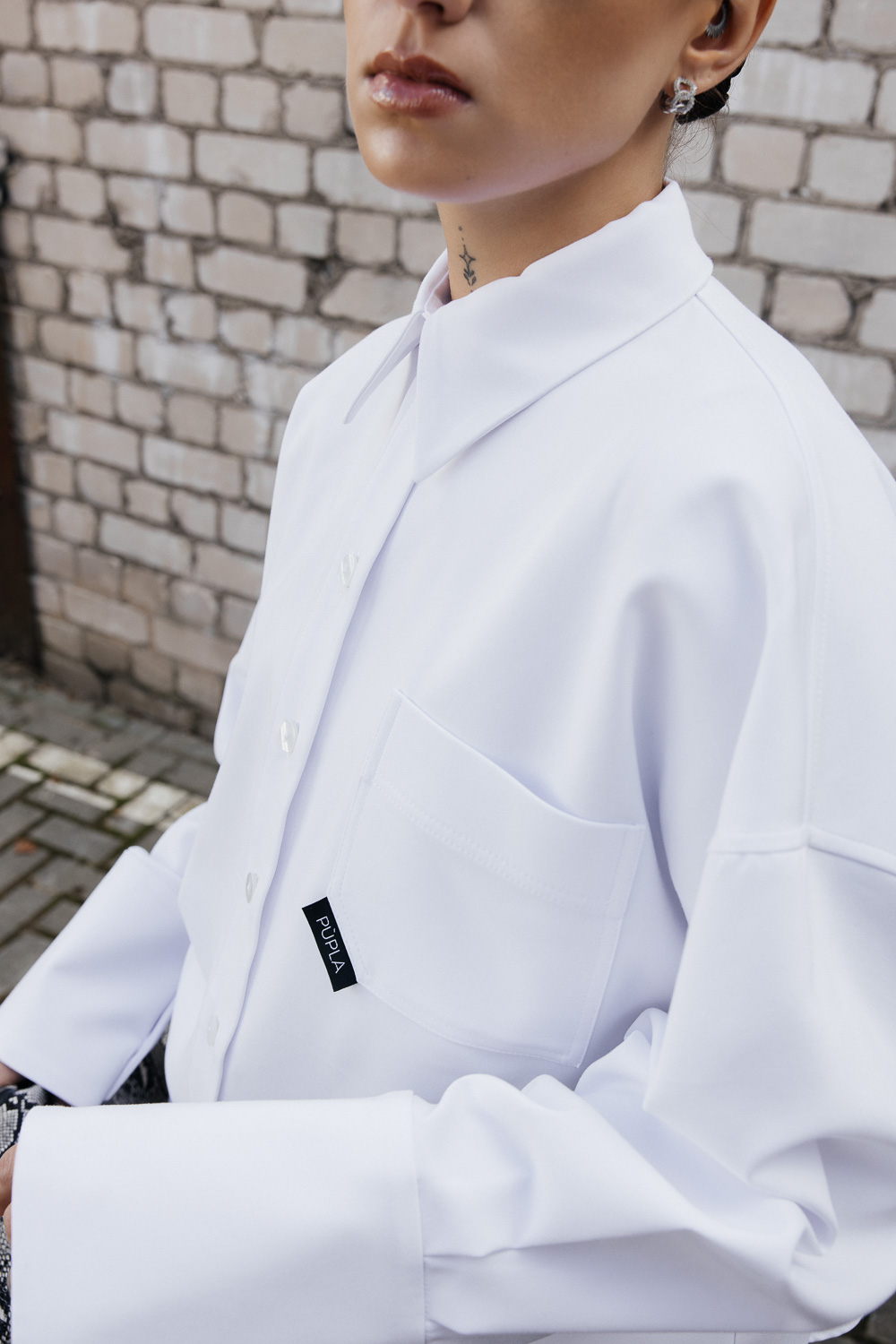 Balti marškiniai „BASE“ - Image 8