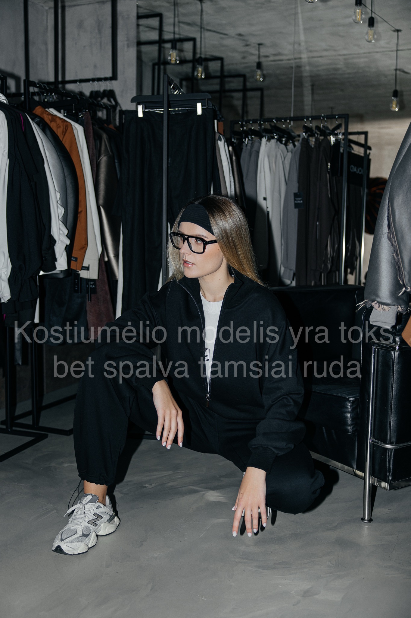 Tamsiai rudas laisvalaikio kostiumėlis „SHIFT“ - Image 8