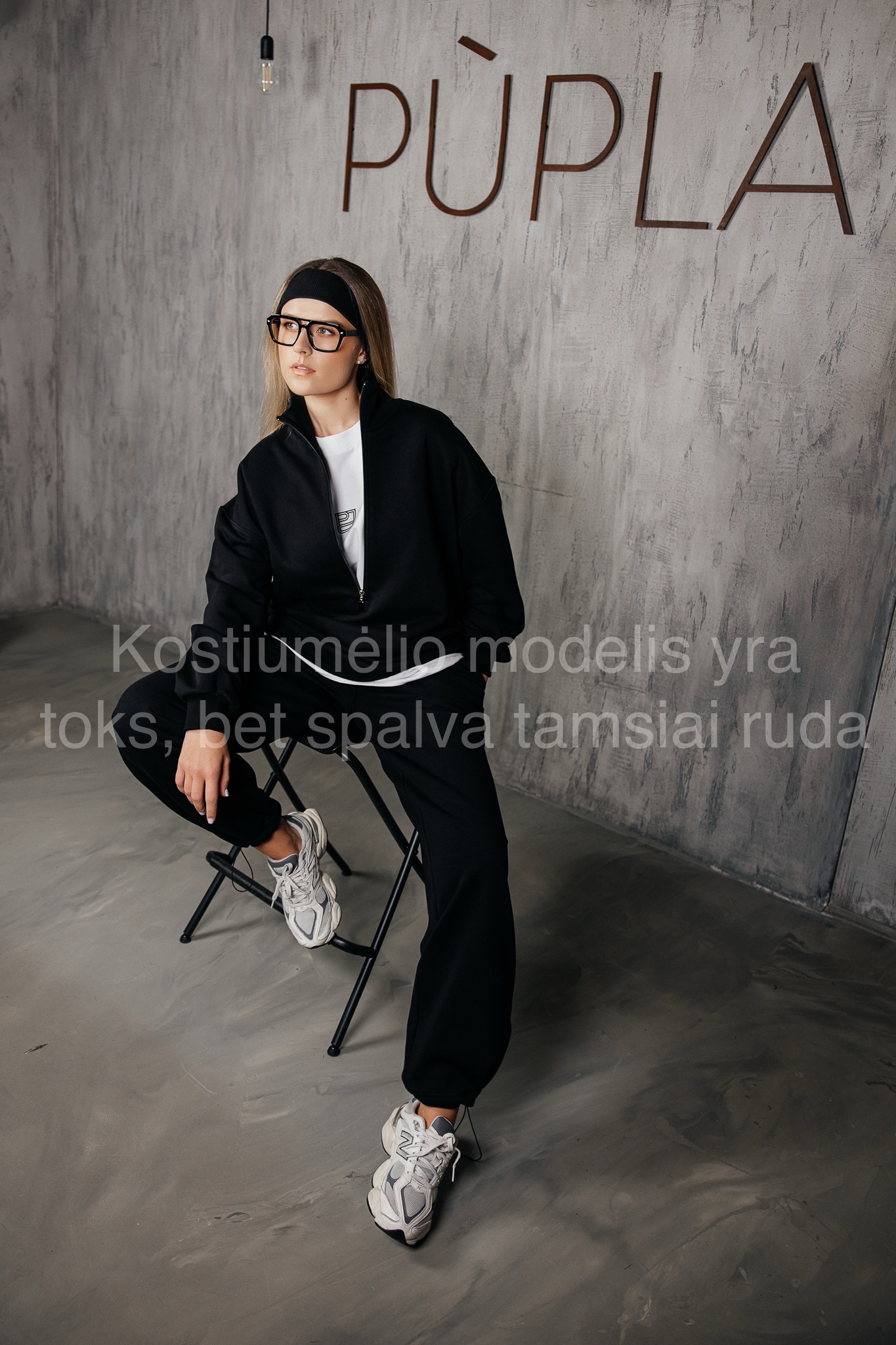 Tamsiai rudas laisvalaikio kostiumėlis „SHIFT“ - Image 4