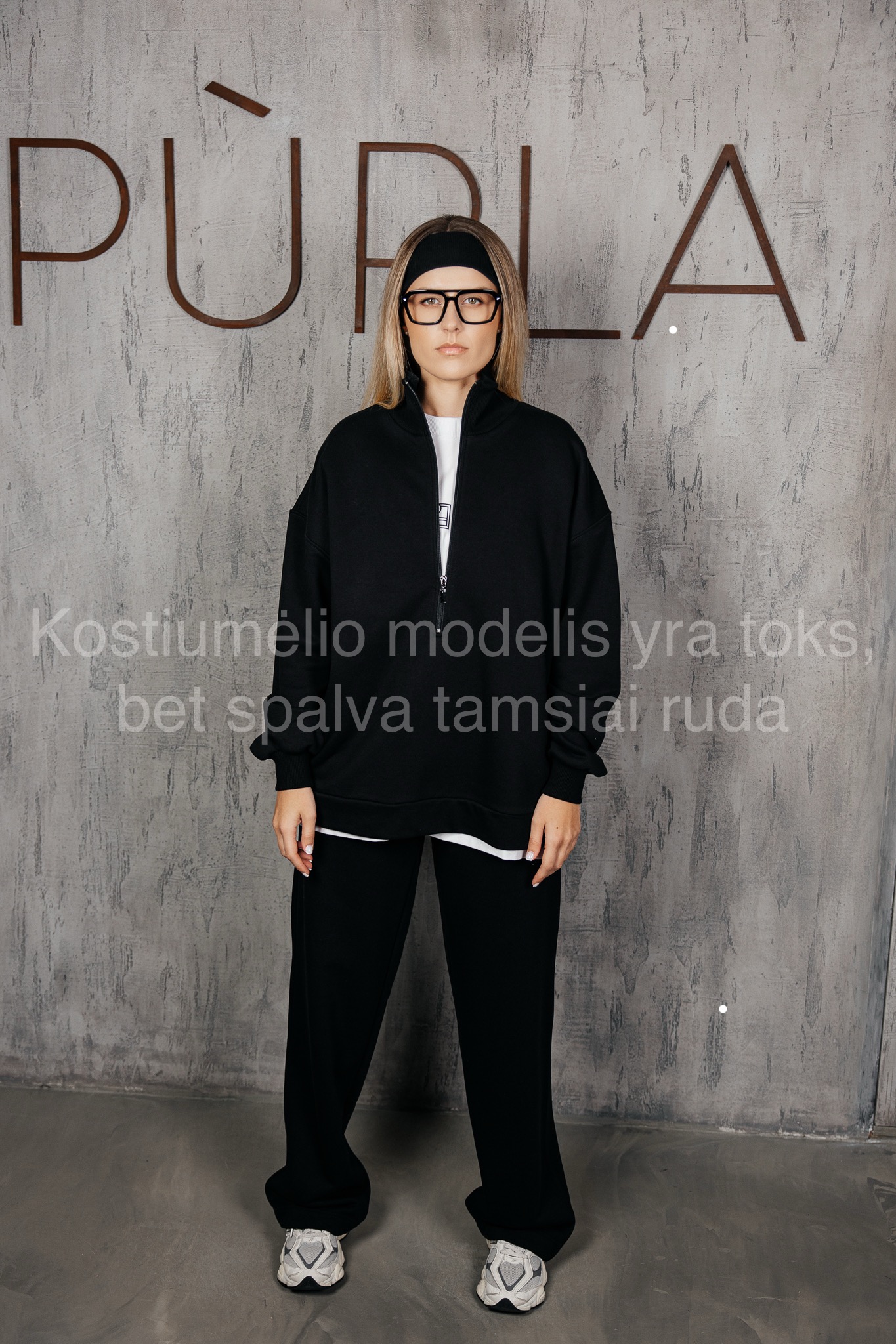 Tamsiai rudas laisvalaikio kostiumėlis „SHIFT“ - Image 5