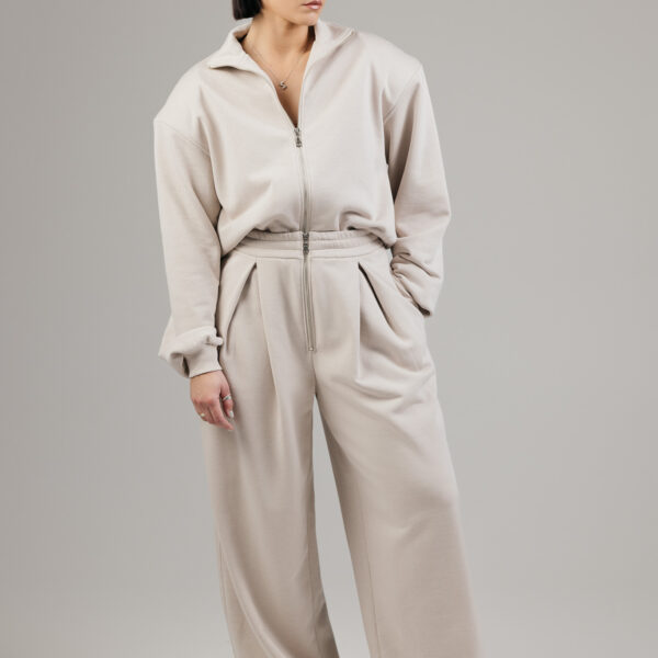 Kreminės laisvalaikio kelnės „STATE“