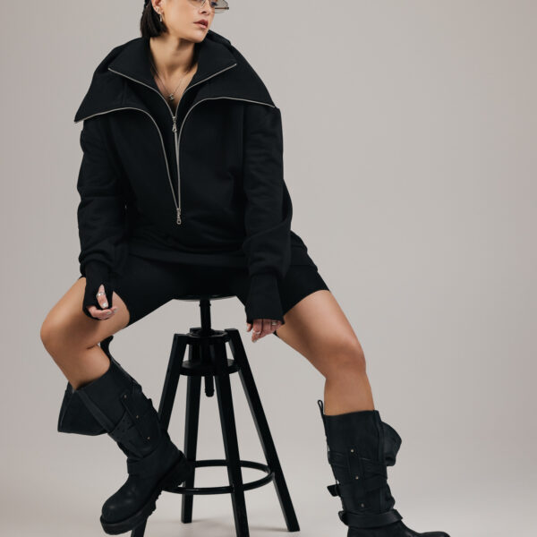 Juodas džemperis „DUAL“