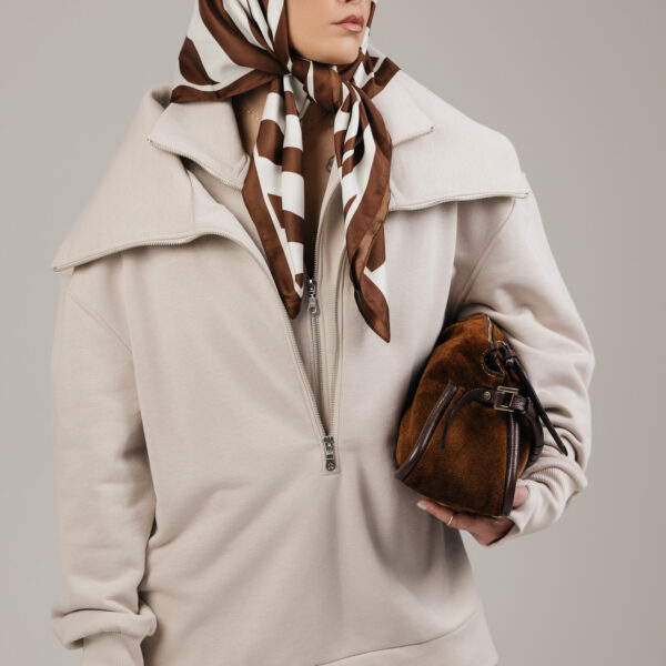 Kreminis džemperis „DUAL“