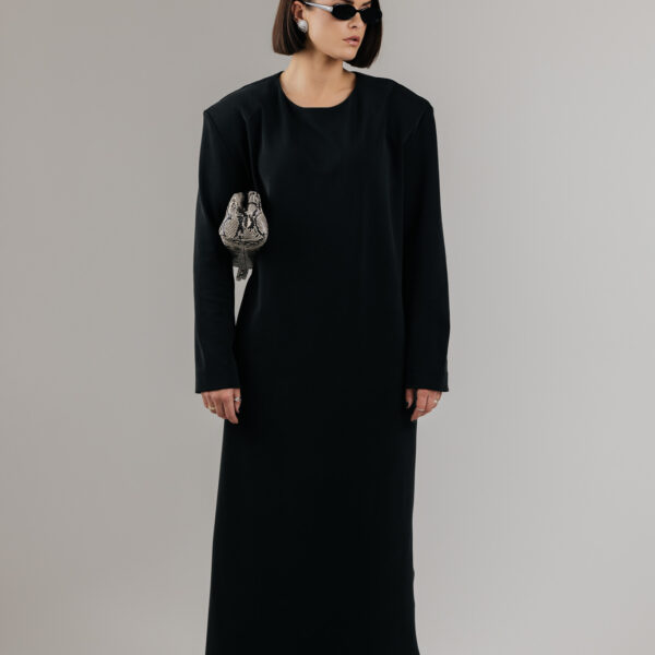 Juoda suknelė „COLUMN“