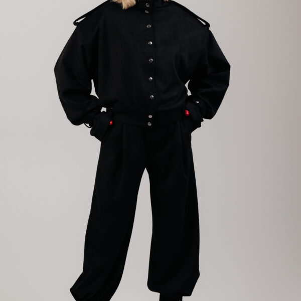 Juodos klasikinės kelnės „VANGUARD“