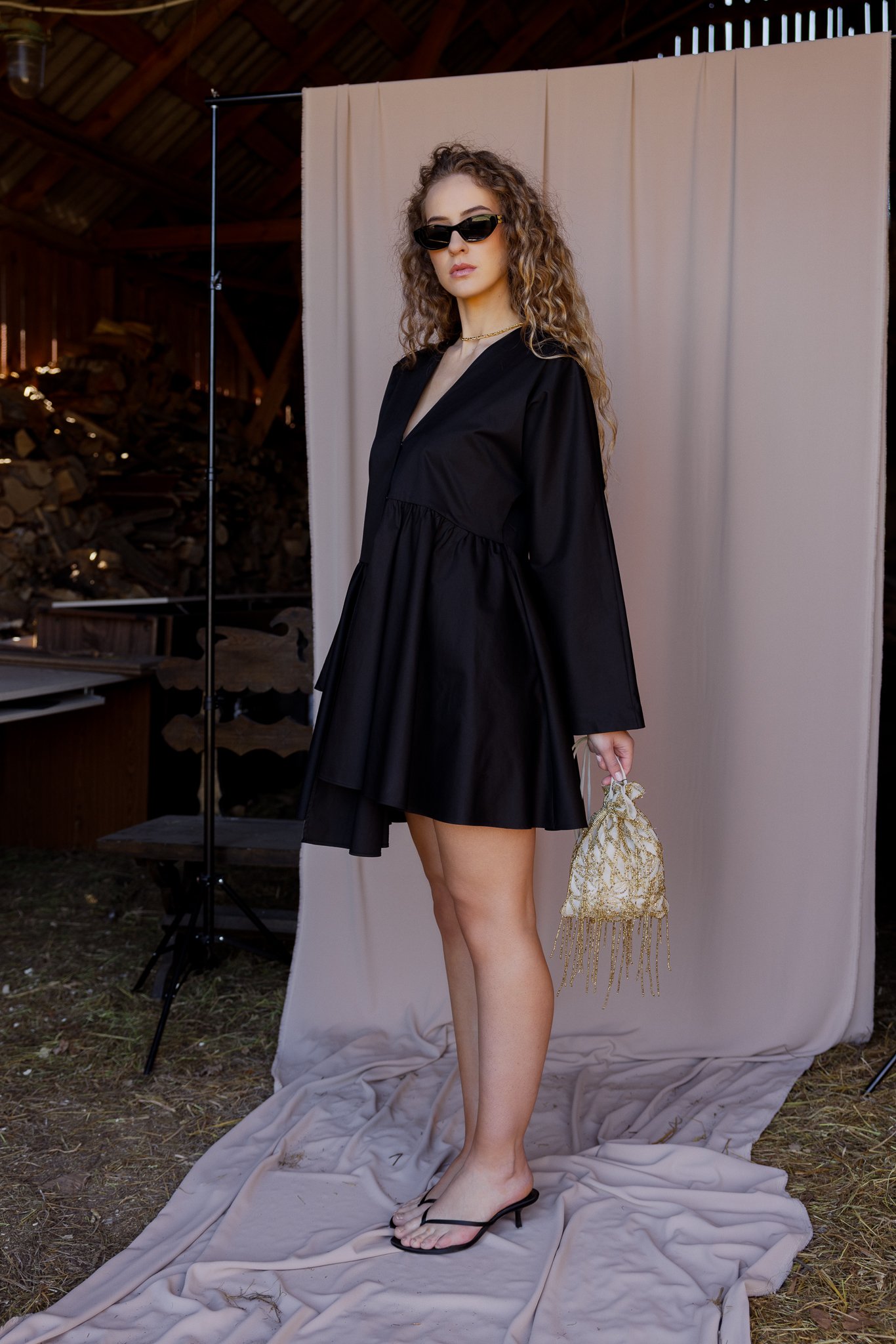 Juoda suknelė „VEIL“ - Image 6